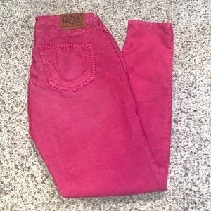 True religion burgundy corduroy pants
